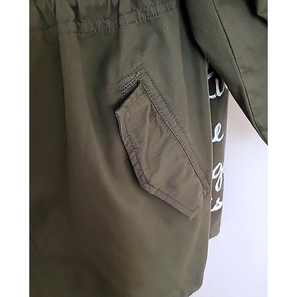 Brave Soul Hooded Utility Jacket Women's 12 Khaki Physics Theme Wearable Art - Picture 11 of 13